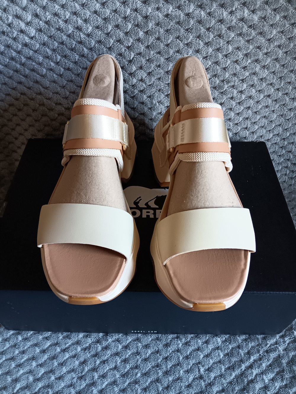 SOREL Kinetic Impact Slingback Heel Sandal Sz 7 - Picture 2 of 4